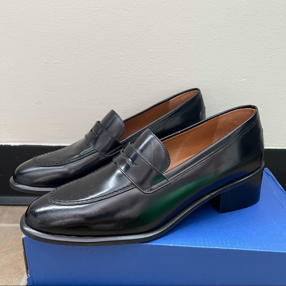 Ralph Lauren All Black Loafers with Heels